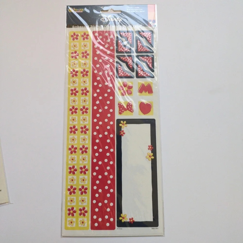 Vtg Sandylion Disney Scrapbook Stickers & Die Cut Lot‎ Mickey Minnie Goofy Trip